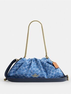 Coach large denim signatureFaye shoulder Bag